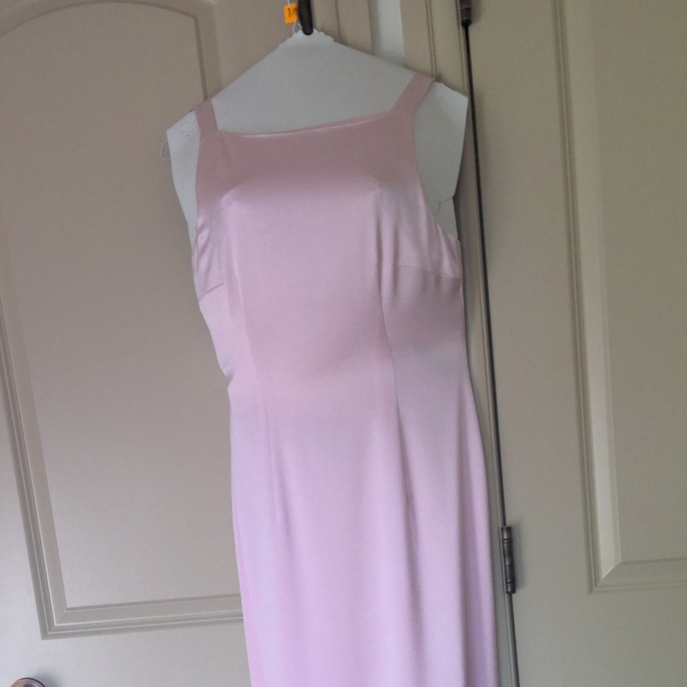 Tahari Floor Length Special Occasion Pink Dress